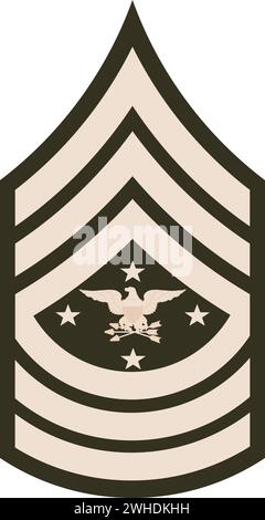 Schulterpolster Militär verpflichtete Rang-Insignien der US Army SENIOR ENLISTED ADVISOR OF THE CHAIRMAN Stock Vektor