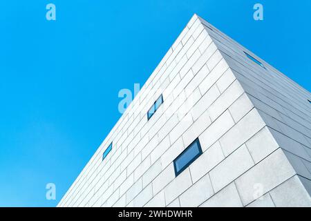 Dresden, neue Synagoge, Cube, abstrakte Moderne Stockfoto