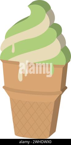 Isoliertes farbiges 3D-Eis-Symbol Vektor Stock Vektor