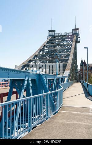 Dresden, Loschwitz-Brücke, „Blaues Wunder“, Stahlbau Stockfoto