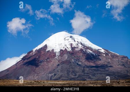 Atemberaubende Fotos vom Chimborazo Berg - majestätische schneebedeckte Gipfel von Ecuador Stockfoto