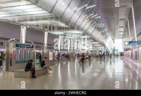 Changi Airport MRT Station, Singapur Stockfoto