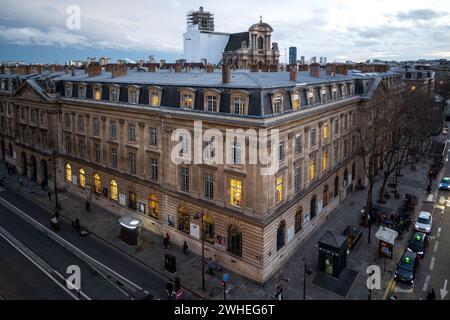 Paris, Frankreich, Luftansicht auf Caserne Napoleon, nur Editorial. Stockfoto