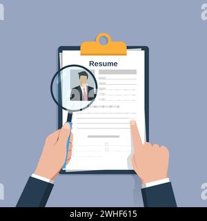 Suche nach Fachpersonal, Recruitment Konzept der Personalverwaltung Vektor Illustration Stock Vektor