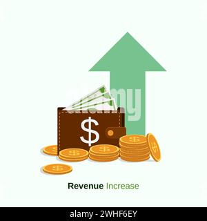 Umsatzsteigerung, Finanzwachstum, Budgetverwaltung Stock Vektor
