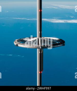 Kunstwerk eines Space Elevators Stockfoto