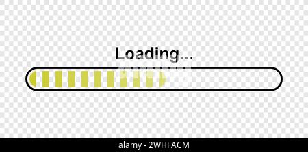 Wartezeit zum Laden von Seiten und Spielen Stock Vektor