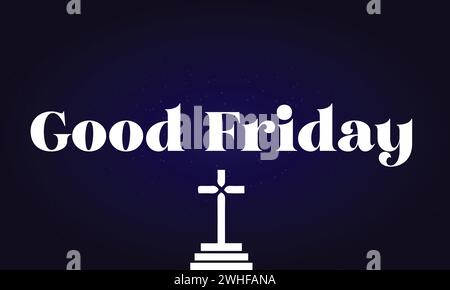 „Karfreitag“-Design mit stilvollem Text Stock Vektor