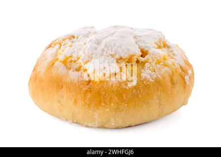 Traditionelles portugiesisches Kokosnussgebäck namens Pao de Deus Stockfoto