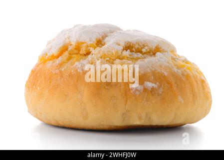 Traditionelles portugiesisches Kokosnussgebäck namens Pao de Deus Stockfoto