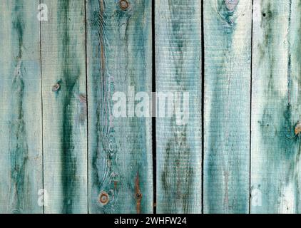 Hintergrund mit alten Holzdielen, mit schäbiger Farbe, Nahaufnahme Stockfoto