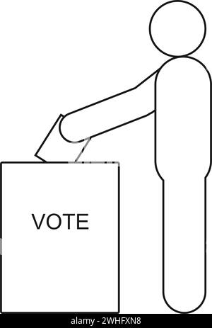 Allgemeine Wahl Symbol Vektor Illustration Design Stock Vektor