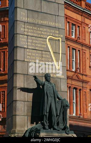 Charles Stewart Parnell Monument in Dublin, Irland Stockfoto