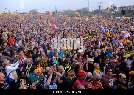 Treffen Sie die unabhängige carles Puigdelmont perpignan catalogne Stockfoto