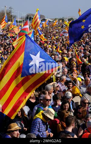 Treffen Sie die unabhängige carles Puigdelmont perpignan catalogne Stockfoto