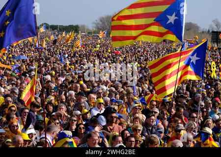 Treffen Sie die unabhängige carles Puigdelmont perpignan catalogne Stockfoto