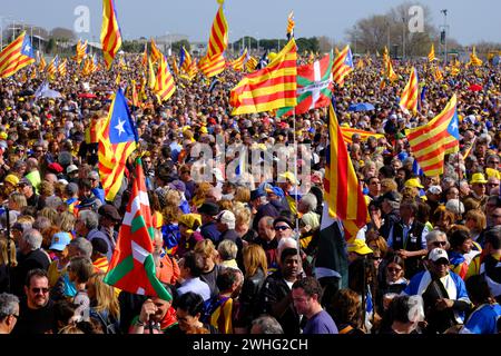 Treffen Sie die unabhängige carles Puigdelmont perpignan catalogne Stockfoto