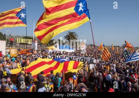 Treffen Sie die unabhängige carles Puigdelmont perpignan catalogne Stockfoto