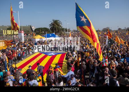 Treffen Sie die unabhängige carles Puigdelmont perpignan catalogne Stockfoto