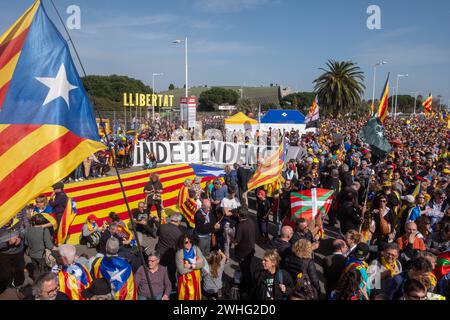 Treffen Sie die unabhängige carles Puigdelmont perpignan catalogne Stockfoto