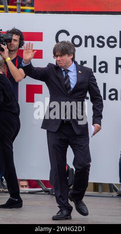 Treffen Sie die unabhängige carles Puigdelmont perpignan catalogne Stockfoto