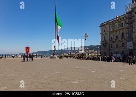 Gedenkparade zur Befreiung von Triest am 06-12-1945 Stockfoto