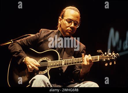 Musicien Guitariste Konzert MIDEM 1987 Stockfoto