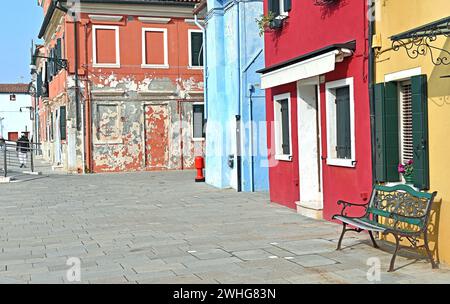 Insel Burano, Comune di Venezia, Lagune von Venedig, Italien, Italien Stockfoto