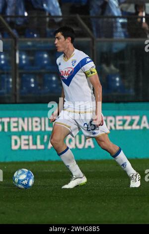 Dimitri BISOLI von Brescia Calcio während des Fußballspiels der Serie B BKT zwischen Calcio Como und Brescia Calcio am 9. Februar 2024 im Giuseppe Senigallia Stadion in Como, Italien. Foto: Tiziano Ballabio Stockfoto