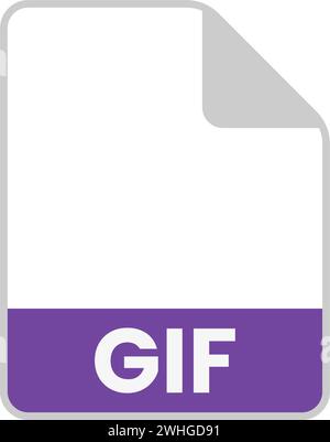 Einfache Symbole verschiedener Dateitypen Stock Vektor