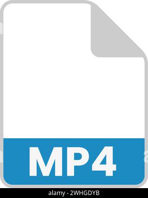 Einfache Symbole verschiedener Dateitypen Stock Vektor