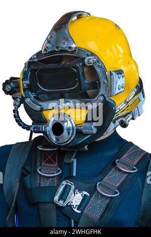Taucheranzug Helm Stockfoto