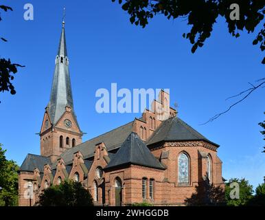 Historische Friedenskirche in Loga, leer, Ostfriesland, Niedersachsen Stockfoto