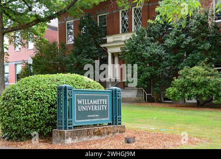 Willamette University in Salem, der Hauptstadt von Oregon Stockfoto