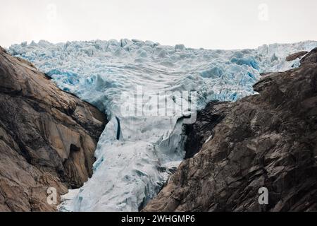 Im Glacier Briksdal in Norwegen, Skandinavien, Europa Stockfoto