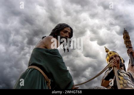 Jesus de la Esperanza von der Bruderschaft der Wunder, Karwoche von Sevilla Stockfoto