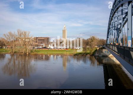 Bilder aus der Magdeburger Hauptstadt Sachsen-Anhalt Stockfoto