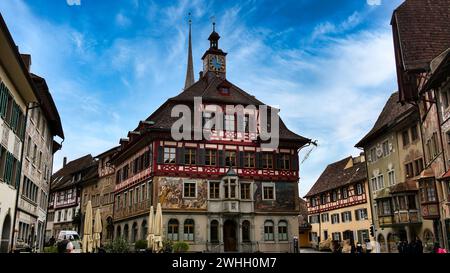 Rathaus in Stein am Rhein Stockfoto