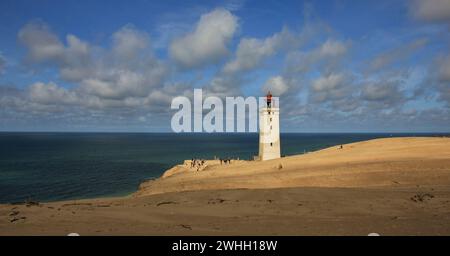 Leuchtturm an der Rubjerg Knude. Stockfoto