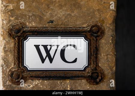 WC-Schild Stockfoto