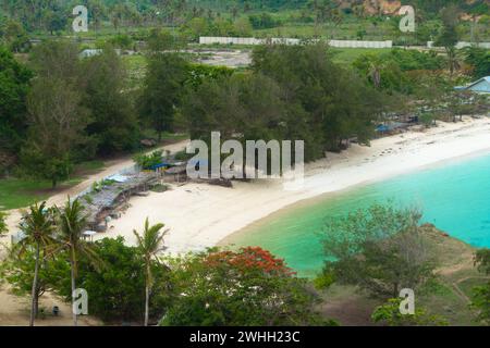 Wunderschöner Strand in Lombok, Indonesien Stockfoto
