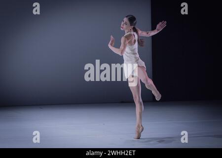 Italien. Februar 2024. Rebecca Bianchi während des Balletts Closer, 9. Februar 2024 im Auditorium Parco della Musica, Rom, Italien Credit: Live Media Publishing Group/Alamy Live News Stockfoto