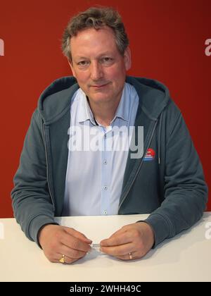 Deutscher Arzt und Kabarettist Dr. Eckart von Hirschhausen auf der Leipziger Buchmesse am 27/2023 Stockfoto