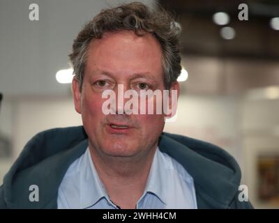 Deutscher Arzt und Kabarettist Dr. Eckart von Hirschhausen auf der Leipziger Buchmesse am 27/2023 Stockfoto