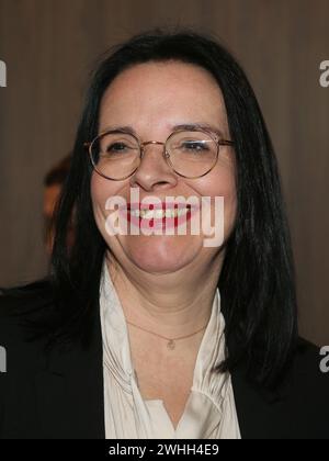 Österreichische Staatssekretärin für Kultur Andrea Mayer auf der Leipziger Buchmesse 2023 am 27/2023 Stockfoto