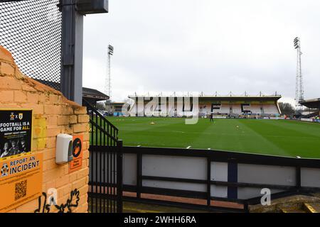 Allgemeiner Innenblick von der Newmarket Road, während des Spiels der Sky Bet League 1 zwischen Cambridge United und Cheltenham Town im Cledara Abbey Stadium, Cambridge am Samstag, den 10. Februar 2024. (Foto: Kevin Hodgson | MI News) Credit: MI News & Sport /Alamy Live News Stockfoto