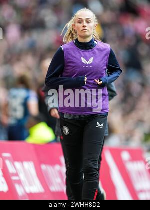 Amsterdam, Niederlande. Februar 2024. Amsterdam - Cheyenne van den Goorbergh von Feyenoord V1 während des Spiels zwischen Ajax V1 und Feyenoord V1 in der Johan Cruijff Arena am 10. Februar 2024 in Amsterdam, Niederlande. Credit: Box to Box Pictures/Alamy Live News Stockfoto