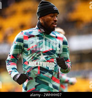 Februar 2024; Molineux Stadium, Wolverhampton, West Midlands, England; Premier League Football, Wolverhampton Wanderers gegen Brentford; Ivan Toney aus Brentford Stockfoto