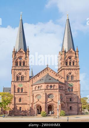 St. Johann-Katholische Kirche Freiburg i. Breisgau Stockfoto