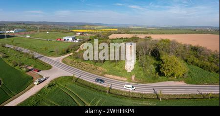 Lethturm-Leitwarte bei Quedlinburg Gernrode Stockfoto